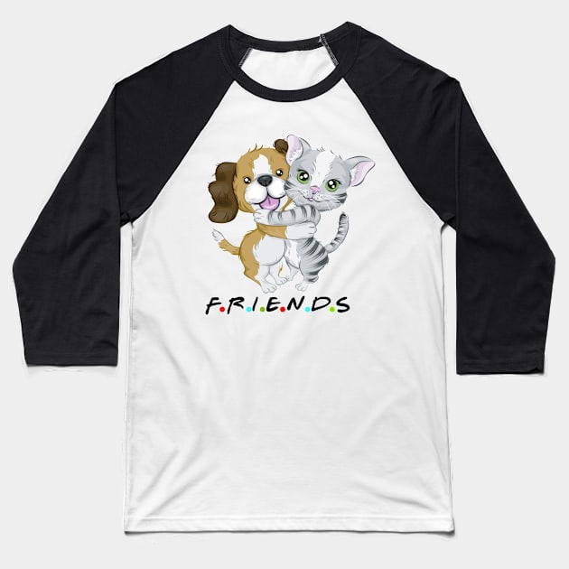 friends Baseball T-Shirt by katalinaziz